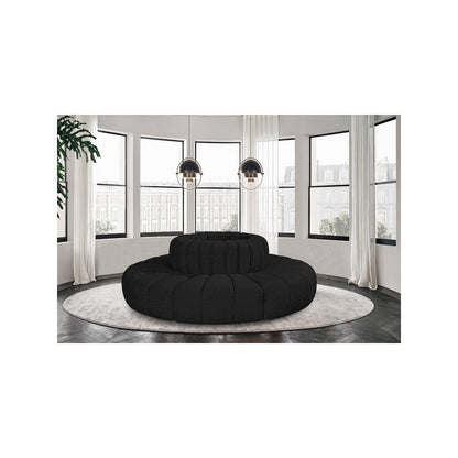 Arc Black Boucle Fabric Modular Sofa