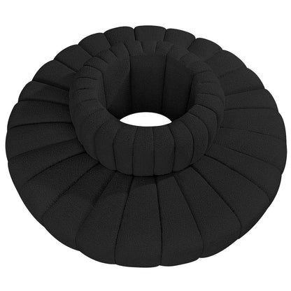 Arc Black Boucle Fabric Modular Sofa