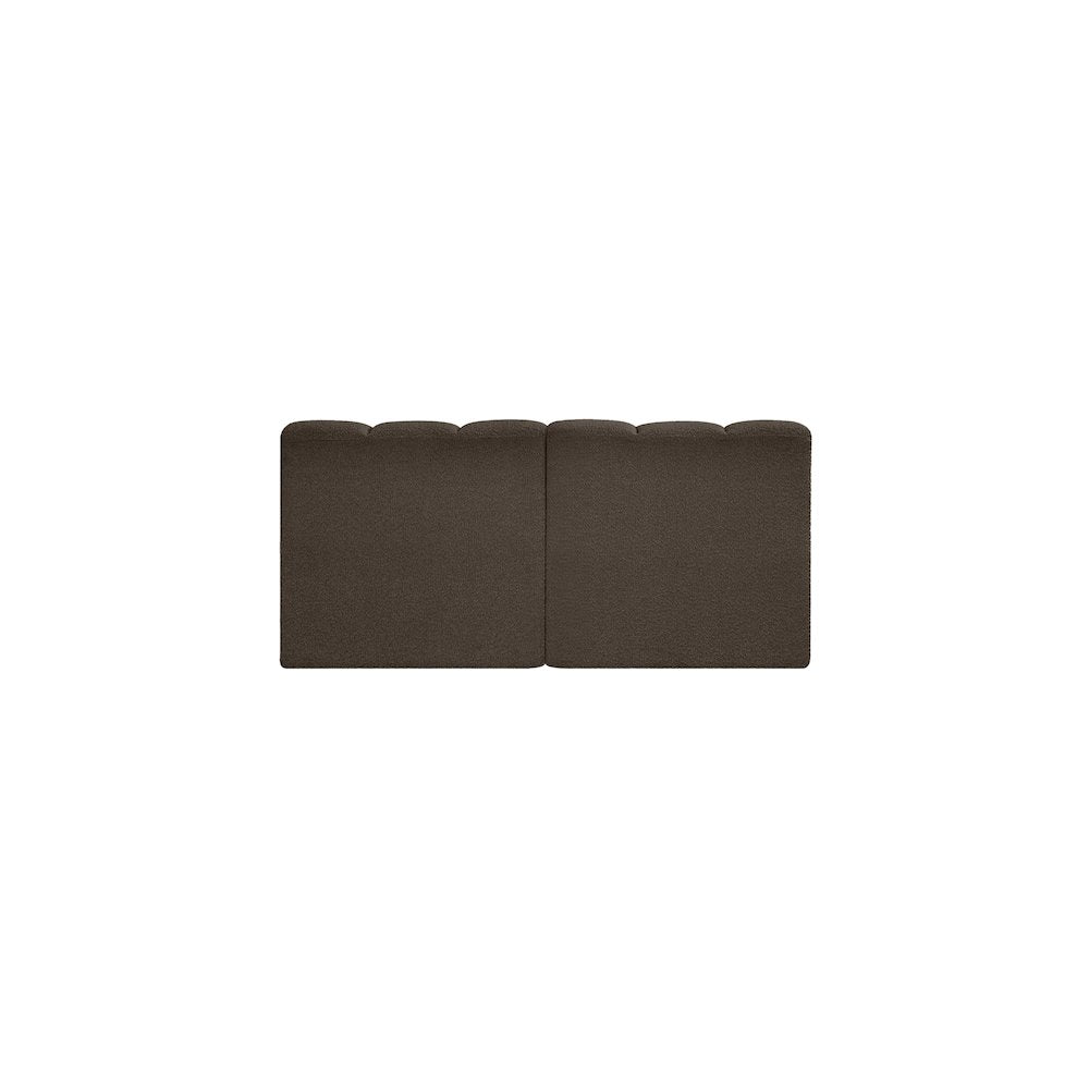 Arc Brown Boucle Fabric Modular Sofa