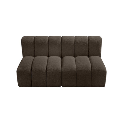 Arc Brown Boucle Fabric Modular Sofa