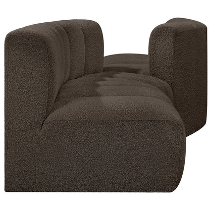 Arc Brown Boucle Fabric Modular Sofa