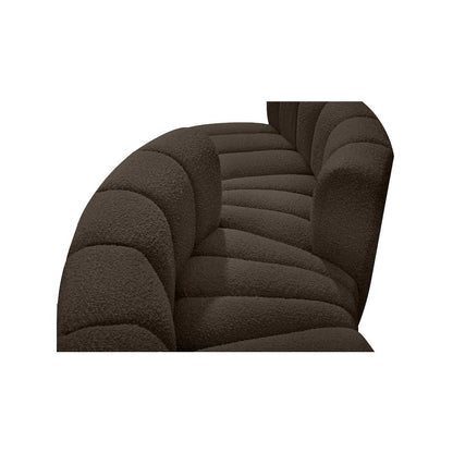 Arc Brown Boucle Fabric Modular Sofa
