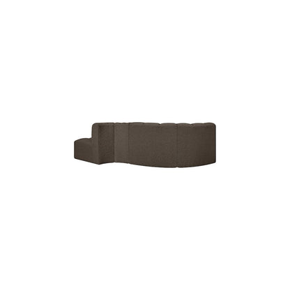Arc Brown Boucle Fabric Modular Sofa