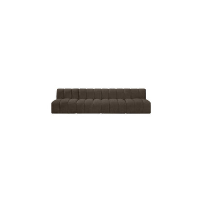 Arc Brown Boucle Fabric Modular Sofa
