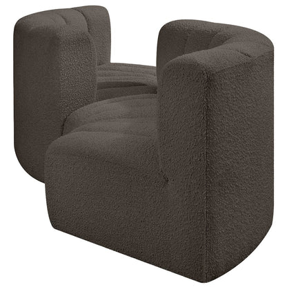 Arc Brown Boucle Fabric Modular Sofa