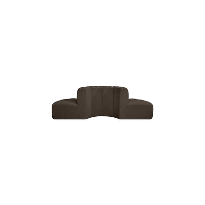Arc Brown Boucle Fabric Modular Sofa