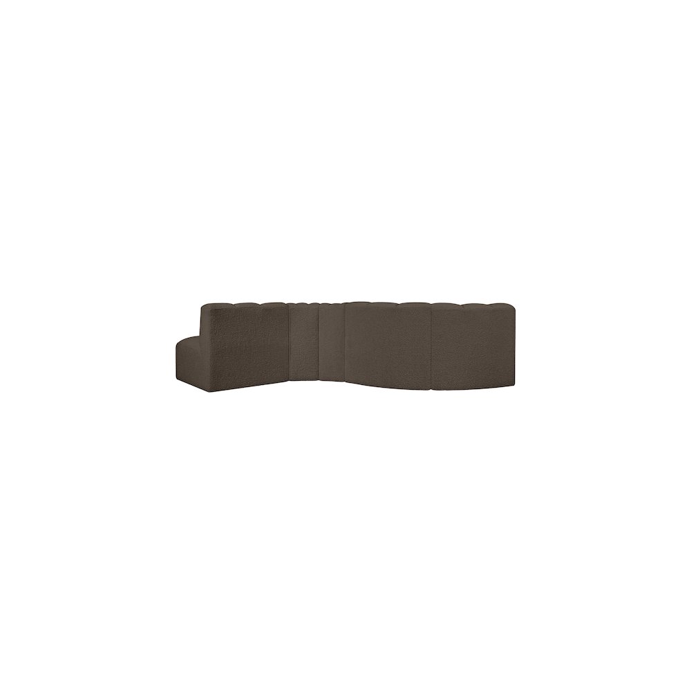 Arc Brown Boucle Fabric Modular Sofa