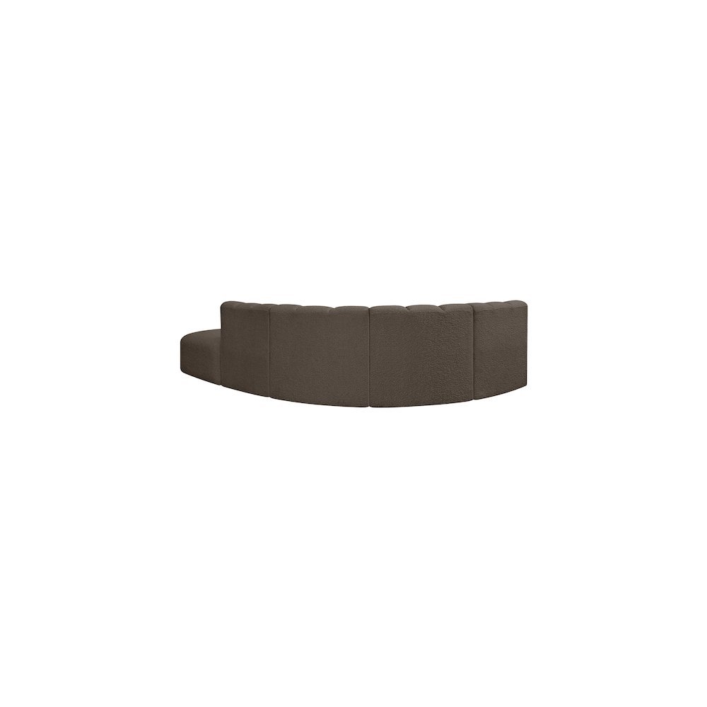 Arc Brown Boucle Fabric Modular Sofa