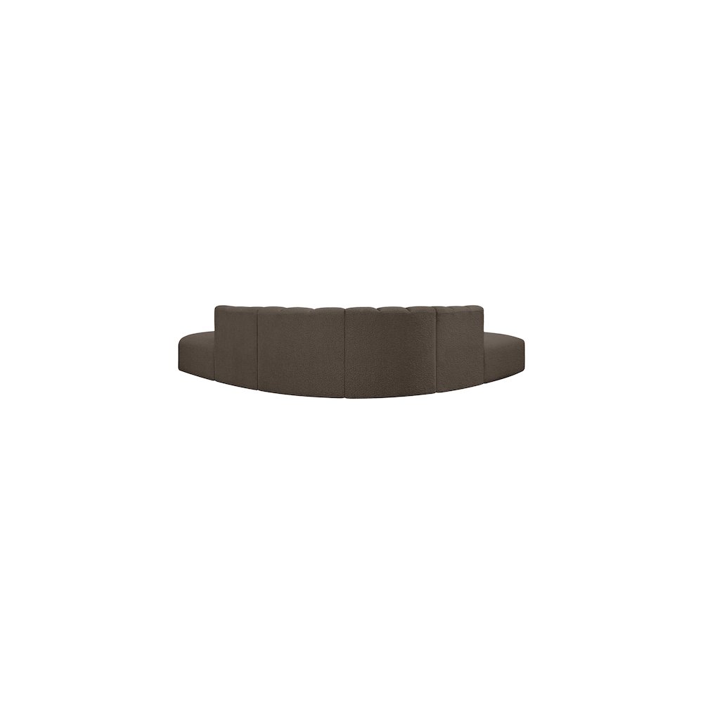 Arc Brown Boucle Fabric Modular Sofa