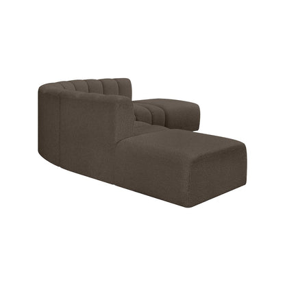 Arc Brown Boucle Fabric Modular Sofa