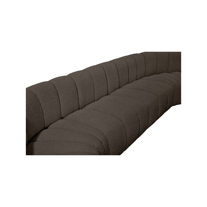 Arc Brown Boucle Fabric Modular Sofa