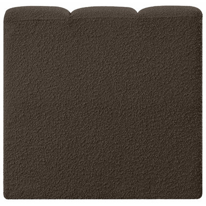 Arc Brown Boucle Fabric Straight Chair