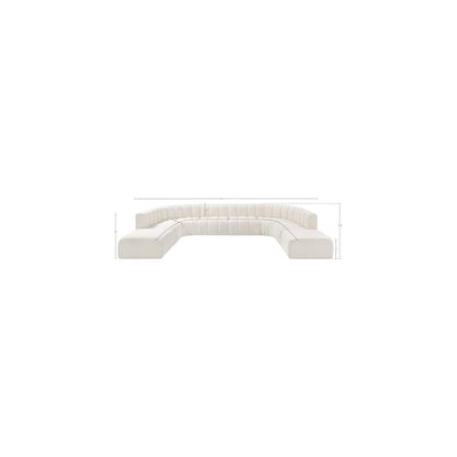 Arc Cream Boucle Fabric Modular Sofa