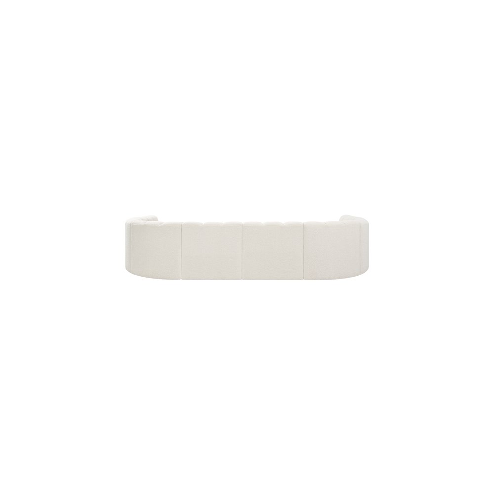 Arc Cream Boucle Fabric Modular Sofa
