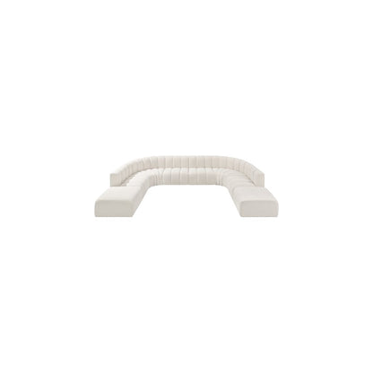Arc Cream Boucle Fabric Modular Sofa
