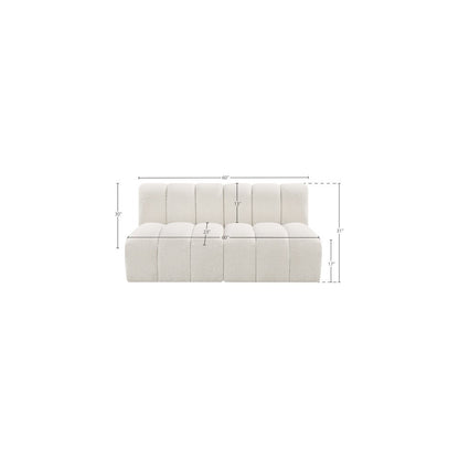 Arc Cream Boucle Fabric Modular Sofa