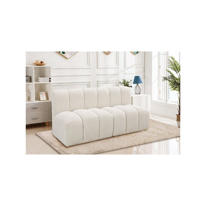 Arc Cream Boucle Fabric Modular Sofa