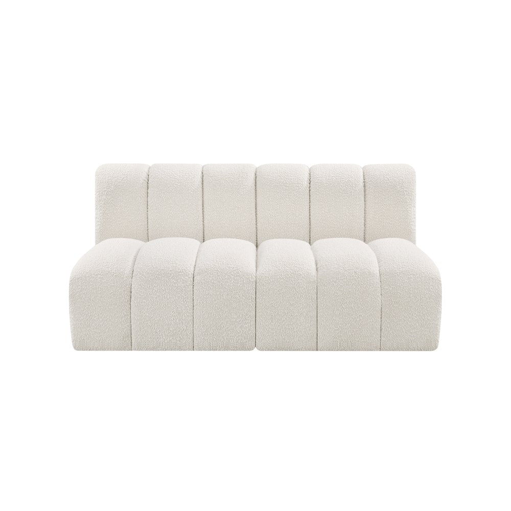 Arc Cream Boucle Fabric Modular Sofa