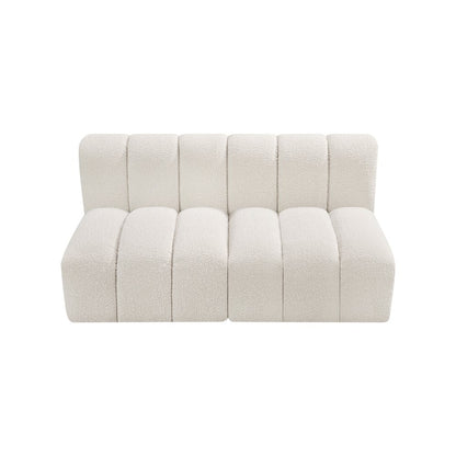 Arc Cream Boucle Fabric Modular Sofa