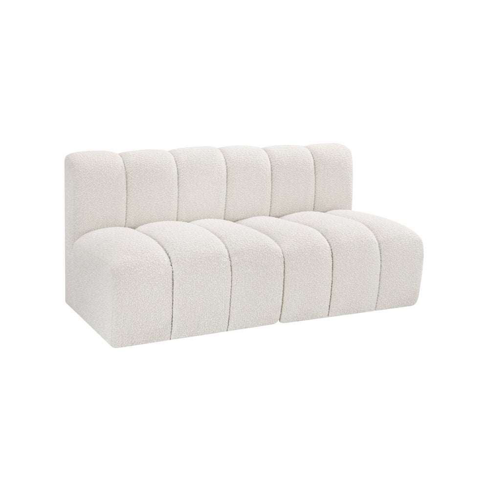 Arc Cream Boucle Fabric Modular Sofa