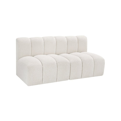 Arc Cream Boucle Fabric Modular Sofa