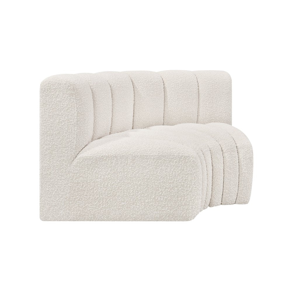 Arc Cream Boucle Fabric Modular Sofa