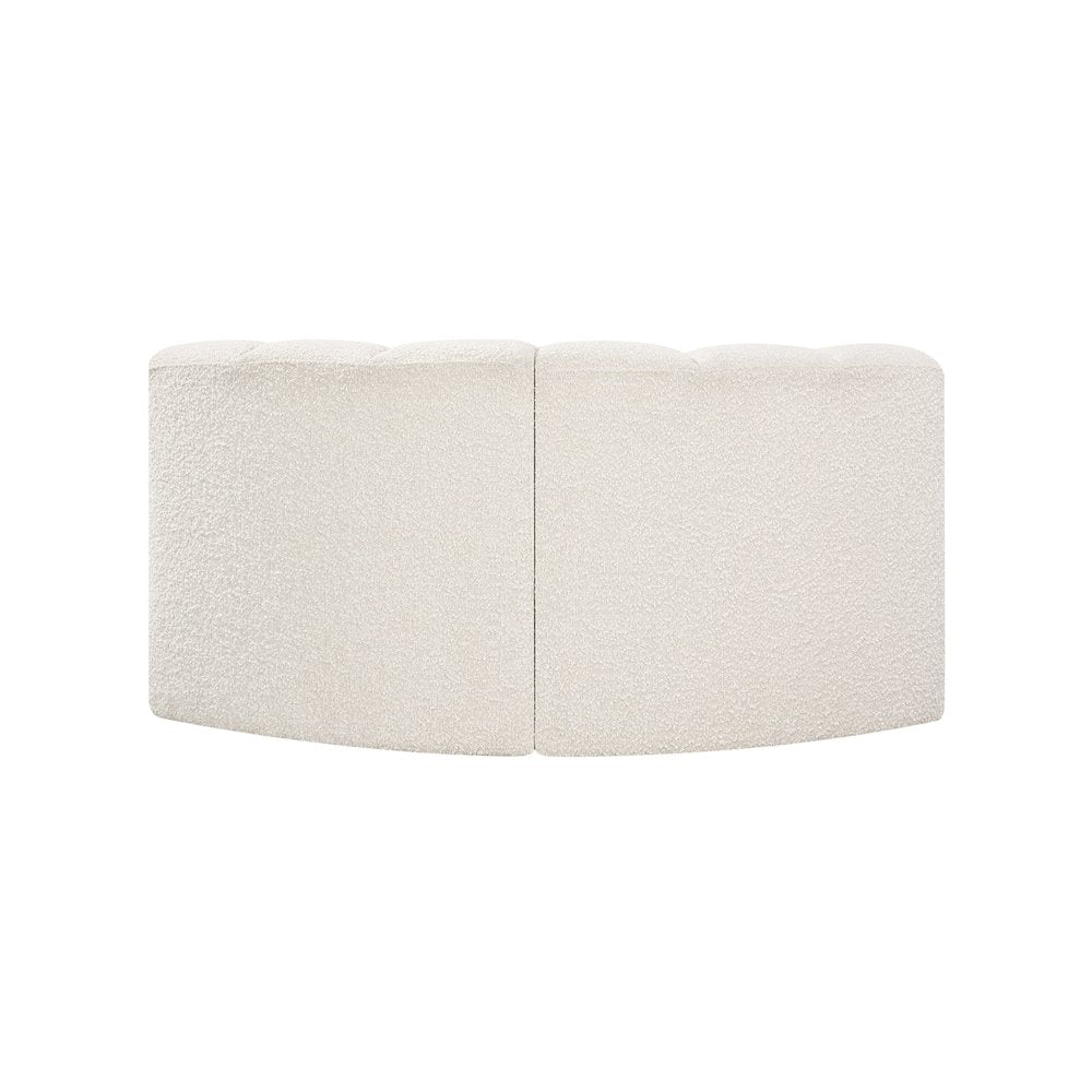 Arc Cream Boucle Fabric Modular Sofa