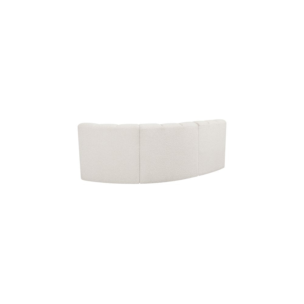 Arc Cream Boucle Fabric Modular Sofa