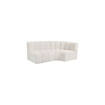 Arc Cream Boucle Fabric Modular Sofa