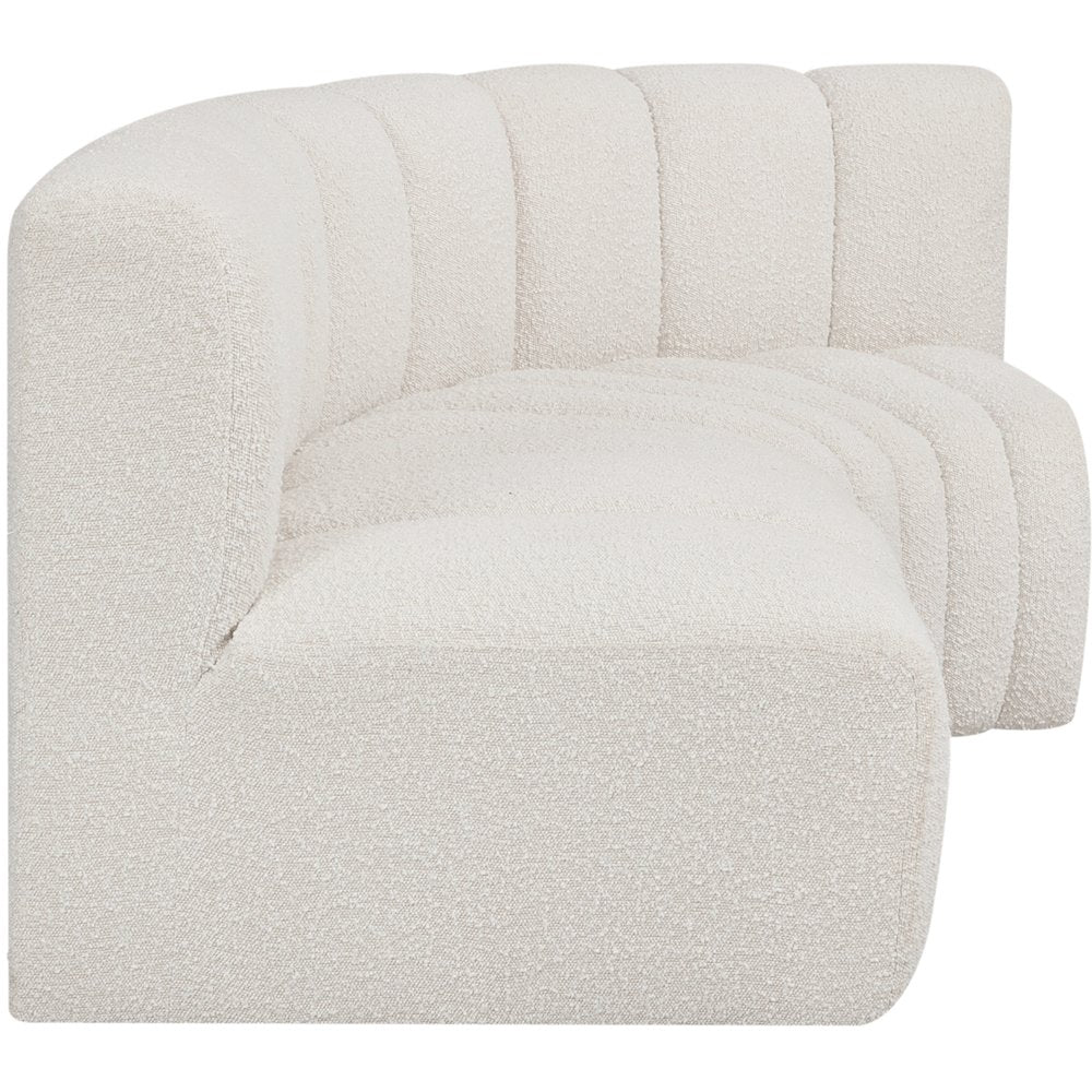 Arc Cream Boucle Fabric Modular Sofa