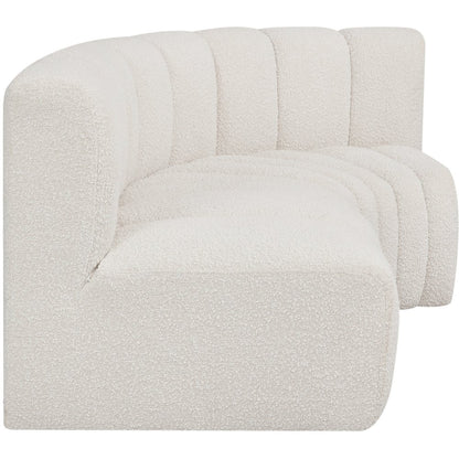 Arc Cream Boucle Fabric Modular Sofa