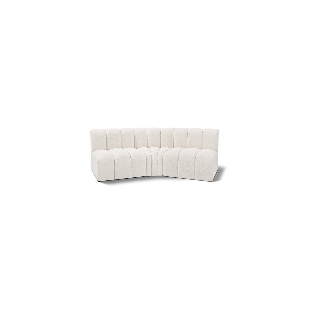 Arc Cream Boucle Fabric Modular Sofa