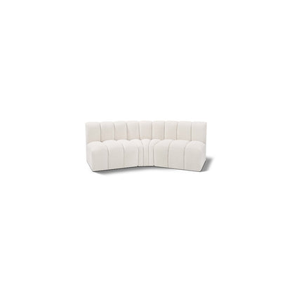 Arc Cream Boucle Fabric Modular Sofa