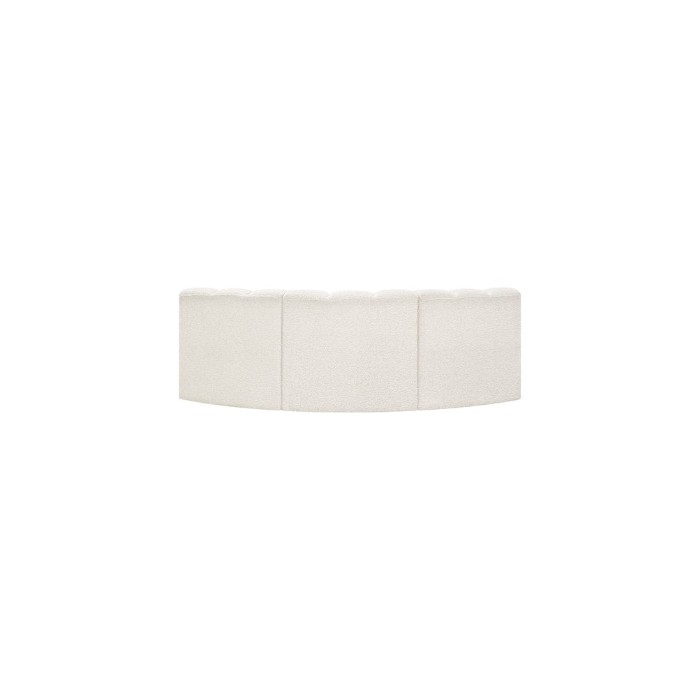 Arc Cream Boucle Fabric Modular Sofa