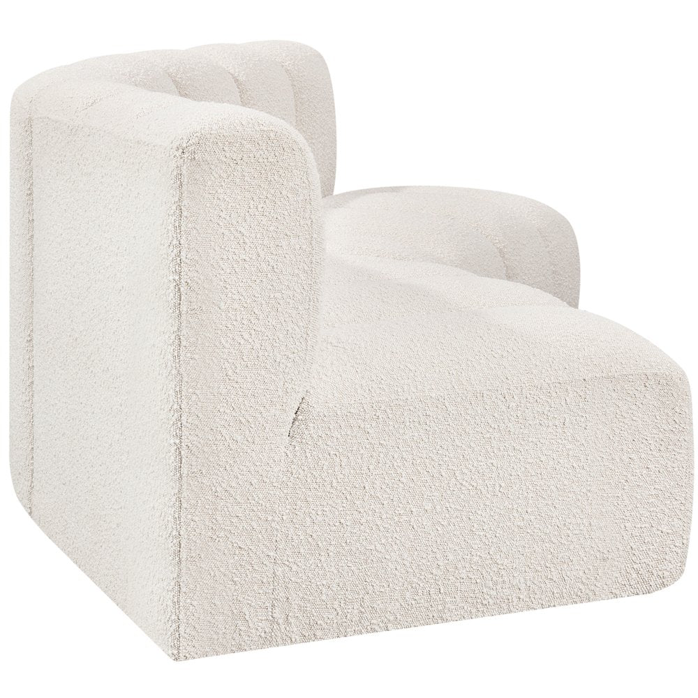 Arc Cream Boucle Fabric Modular Sofa