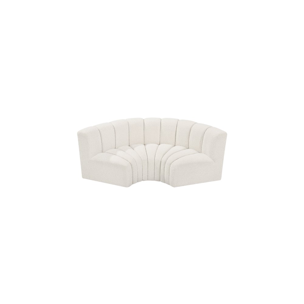 Arc Cream Boucle Fabric Modular Sofa