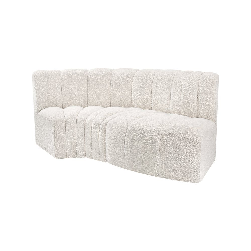Arc Cream Boucle Fabric Modular Sofa