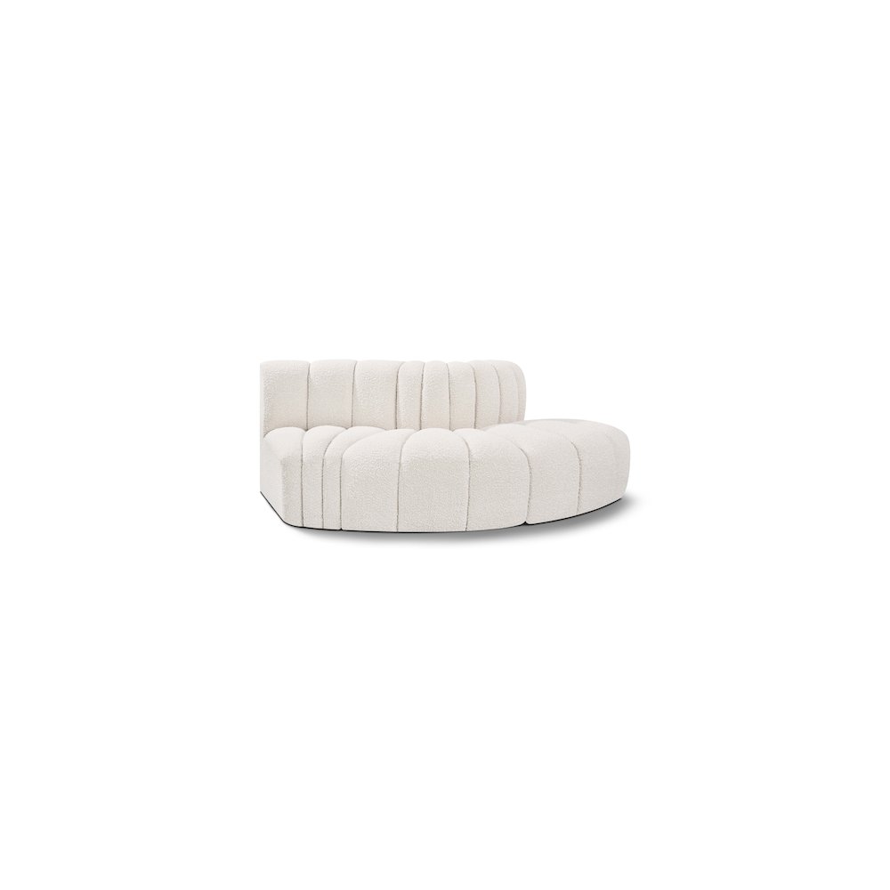 Arc Cream Boucle Fabric Modular Sofa