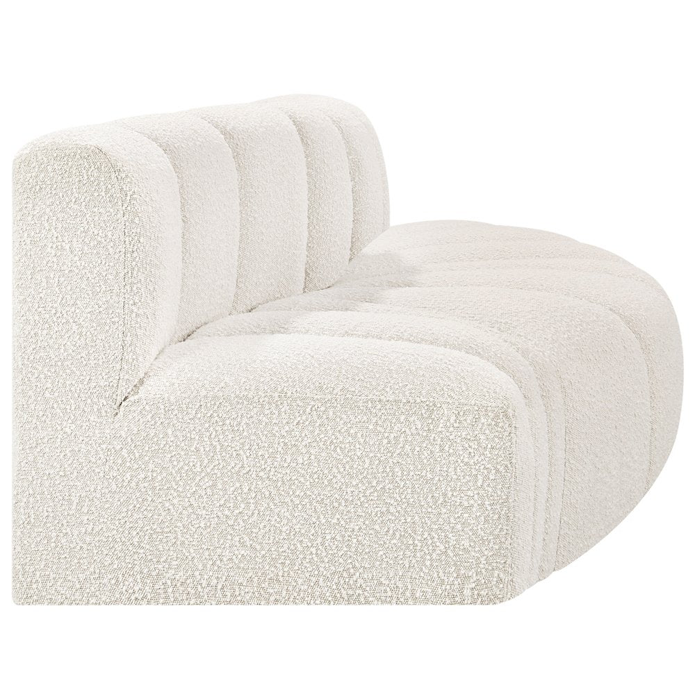 Arc Cream Boucle Fabric Modular Sofa