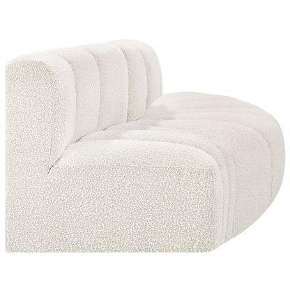 Arc Cream Boucle Fabric Modular Sofa