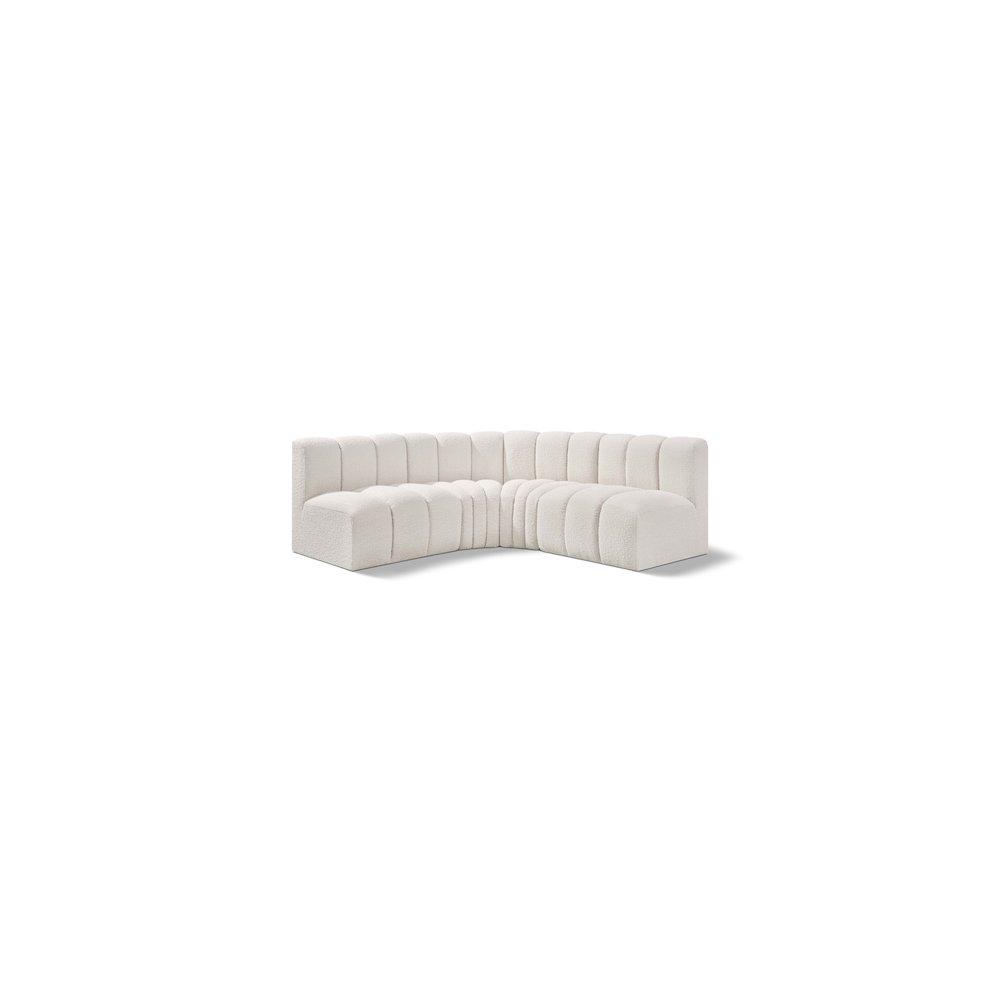 Arc Cream Boucle Fabric Modular Sofa