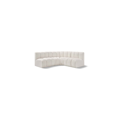 Arc Cream Boucle Fabric Modular Sofa