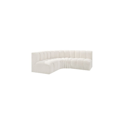 Arc Cream Boucle Fabric Modular Sofa