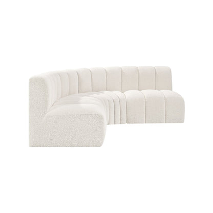 Arc Cream Boucle Fabric Modular Sofa