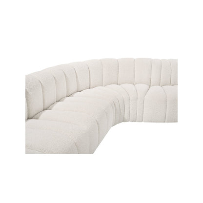 Arc Cream Boucle Fabric Modular Sofa