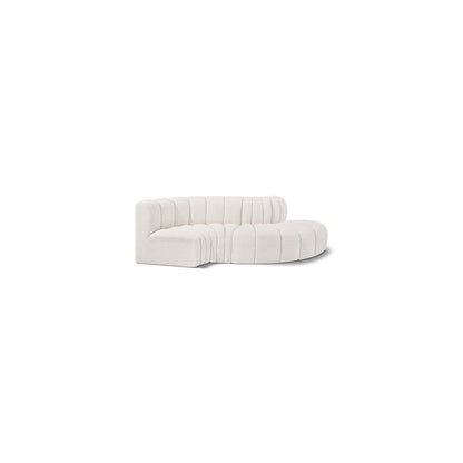 Arc Cream Boucle Fabric Modular Sofa