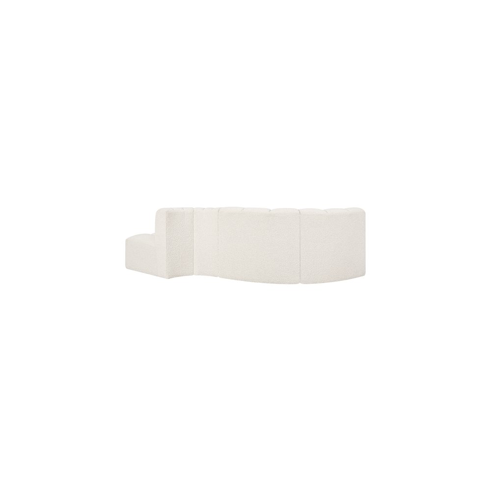 Arc Cream Boucle Fabric Modular Sofa