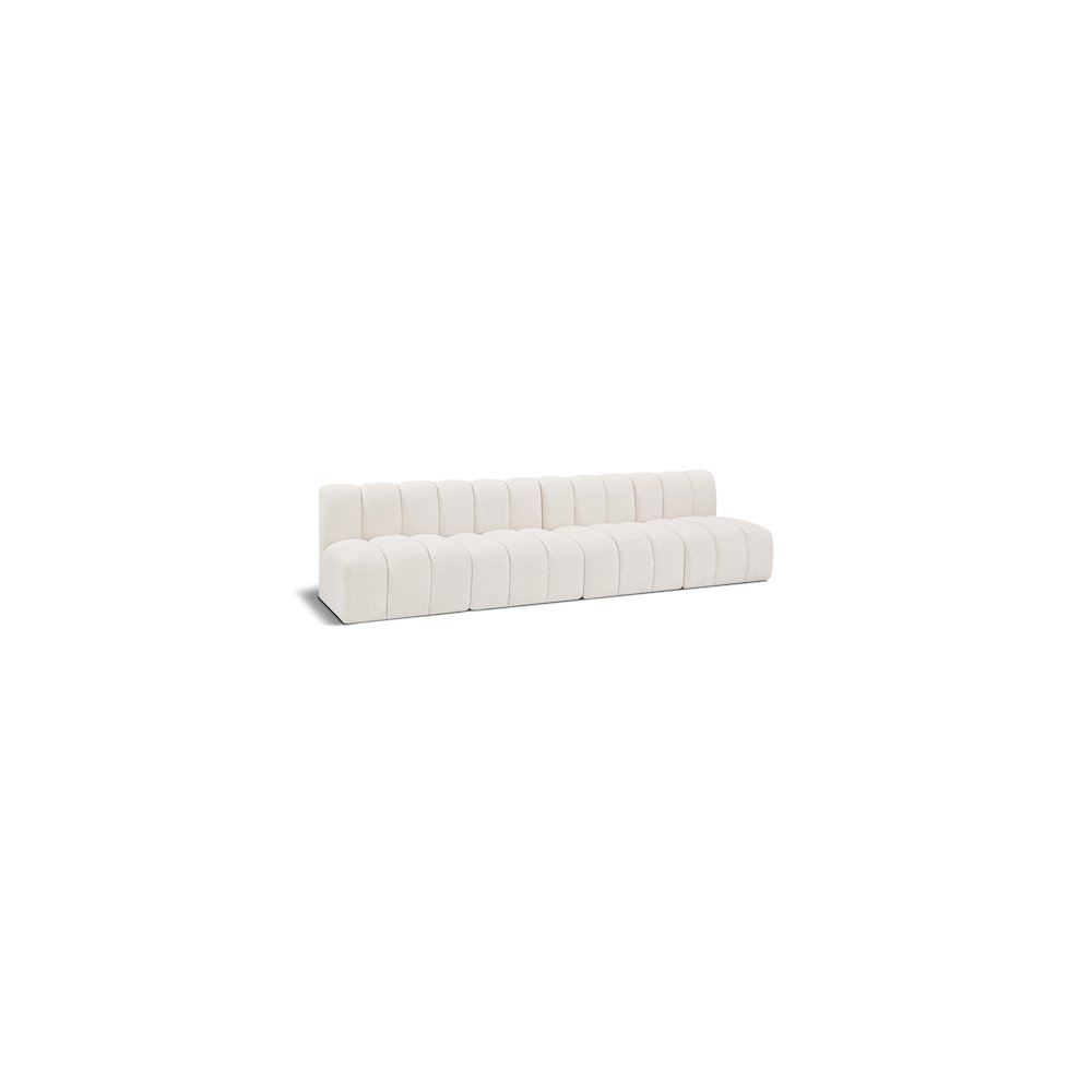 Arc Cream Boucle Fabric Modular Sofa