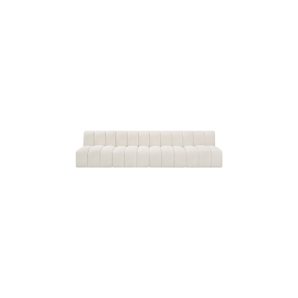 Arc Cream Boucle Fabric Modular Sofa