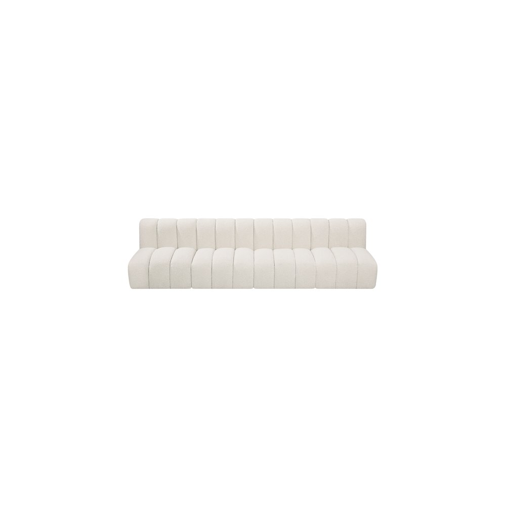 Arc Cream Boucle Fabric Modular Sofa